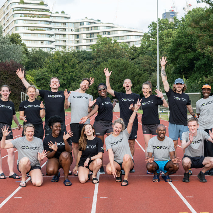 Guests at the OOFOS Running and Recovery Event