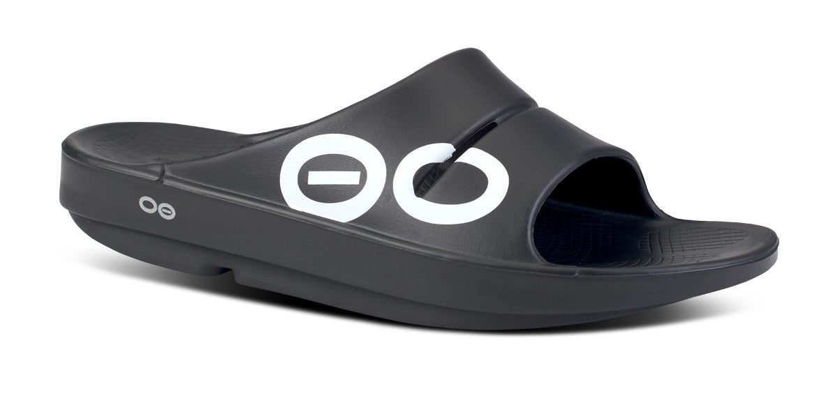 OOFOS Men s OOahh Sport Recovery Slide Sandal Black oofos