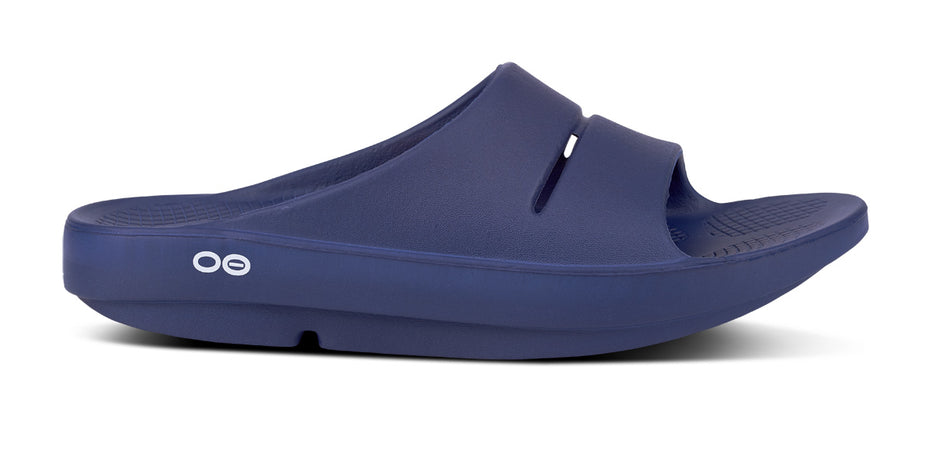 OOFOS Men's OOahh Recovery Slide Sandal - Navy – oofos.co.uk