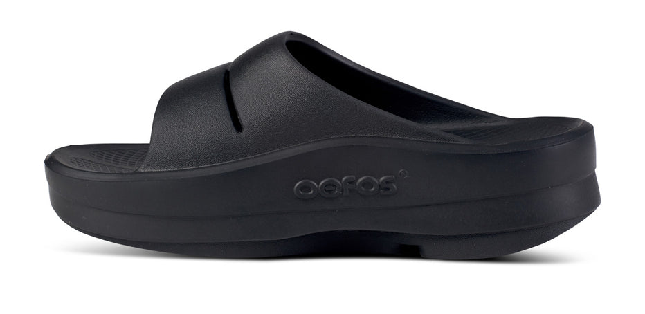 靴 OOFOS oomega ooahh women - BLACK OOFOS Women's OOmega OOahh Recovery Slide Sandal - Black – oofos.co.uk