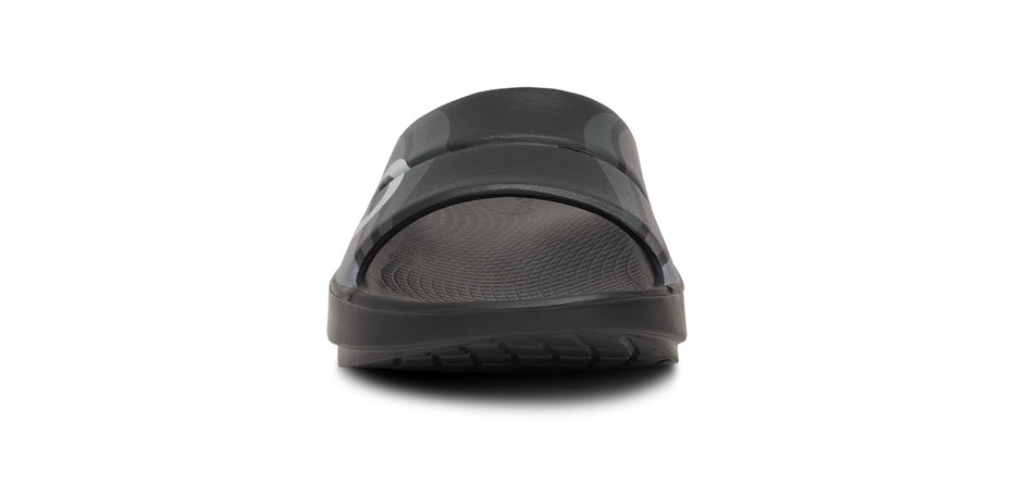 Women's OOahh Sport Slide Sandal - Black Wave – oofos.co.uk