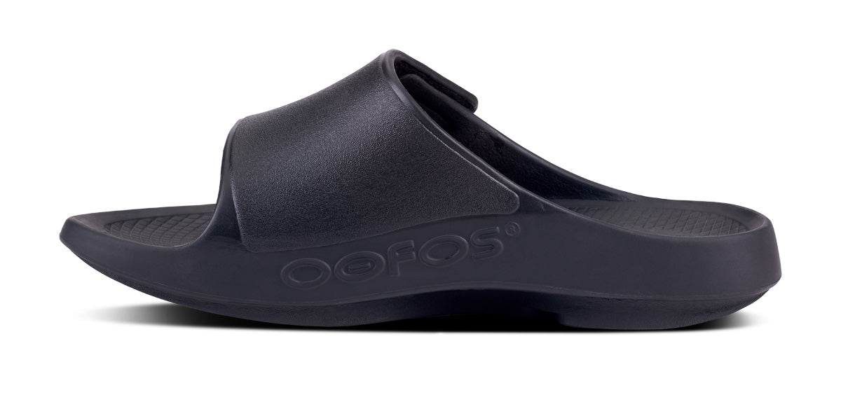 Men's OOahh Sport Flex Slide Sandal - Matt Black