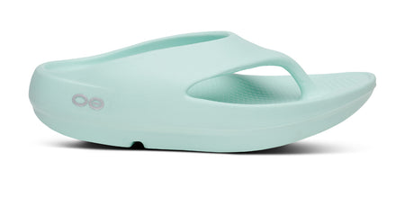 OOFOS Women's OOmega OOahh Luxe Recovery Slide Sandal - Latte