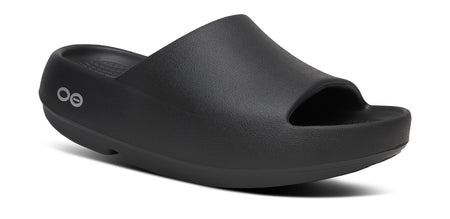靴 OOMEGA OOAHH - BLACK OOFOS OOFOS Women's OOmega OOahh Recovery Slide Sandal - Black – oofos.co.uk