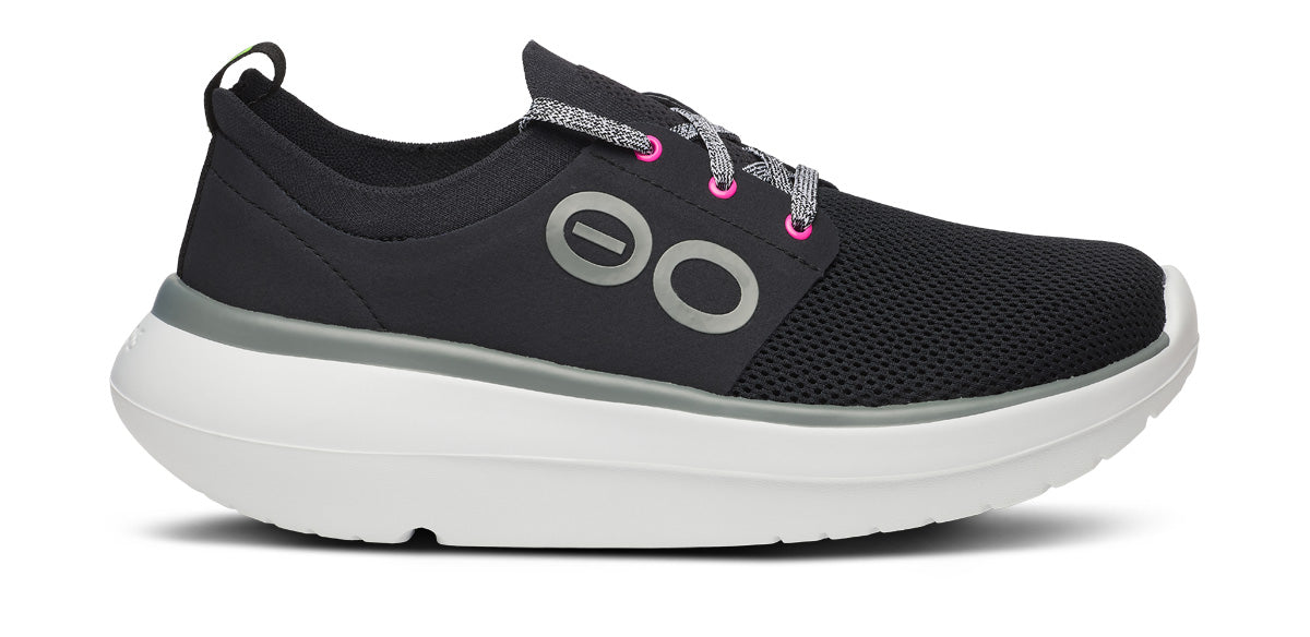 OOFOS OOmy Stride Men's White/Black – Holabird Sports