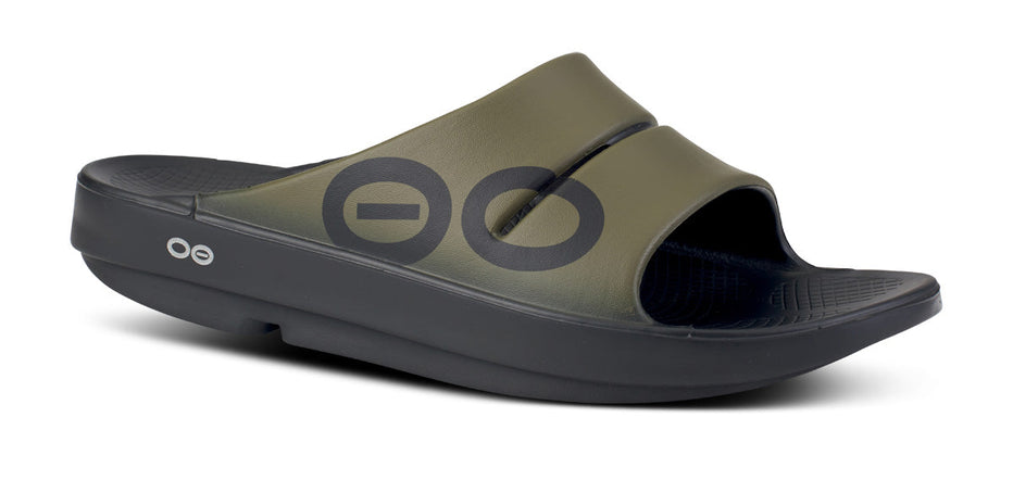 OOFOS Men's OOahh Sport Recovery Slide Sandal - Tactical Green