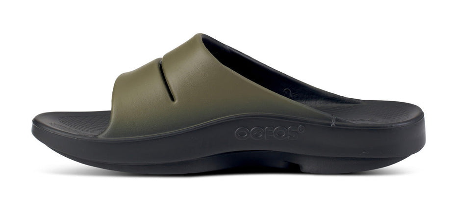 OOFOS Men's OOahh Sport Recovery Slide Sandal - Tactical Green