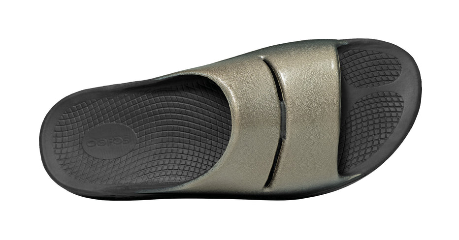 OOFOS Women's OOahh Luxe Recovery Slide Sandal - Latte – oofos.co.uk